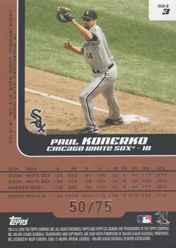 2006 Topps Co-Signers - Changing Faces HyperSilver Bronze #DUO-B 3 Paul Konerko / Mark Buehrle Back