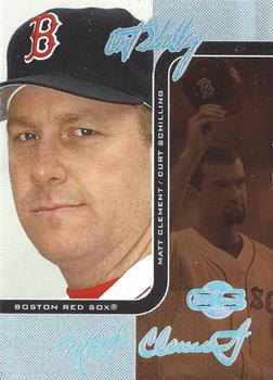 2006 Topps Co-Signers - Changing Faces HyperSilver Bronze #DUO-B 6 Curt Schilling / Matt Clement Front