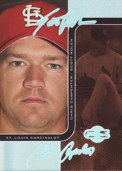 2006 Topps Co-Signers - Changing Faces HyperSilver Bronze #DUO-B 13 Scott Rolen / Chris Carpenter Front