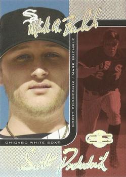 2006 Topps Co-Signers - Changing Faces HyperSilver Red #DUO-B 53 Mark Buehrle / Scott Podsednik Front