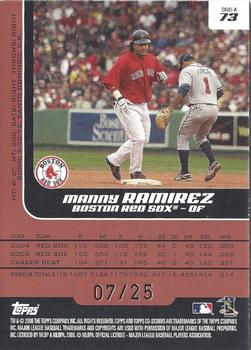 2006 Topps Co-Signers - Changing Faces HyperSilver Red #DUO-A 73 Manny Ramirez / David Ortiz Back