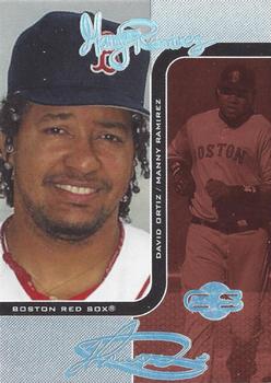 2006 Topps Co-Signers - Changing Faces HyperSilver Red #DUO-A 73 Manny Ramirez / David Ortiz Front