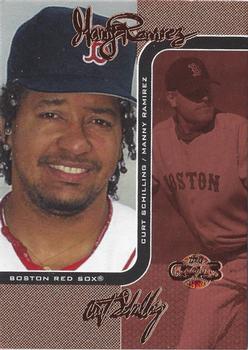 2006 Topps Co-Signers - Changing Faces Red #DUO-B 73 Manny Ramirez / Curt Schilling Front
