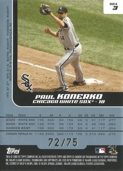 2006 Topps Co-Signers - Changing Faces Silver Blue #DUO-B 3 Paul Konerko / Mark Buehrle Back
