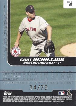 2006 Topps Co-Signers - Changing Faces Silver Blue #DUO-A 6 Curt Schilling / Josh Beckett Back