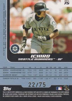 2006 Topps Co-Signers - Changing Faces Silver Blue #DUO-C 75 Ichiro Suzuki / Adrian Beltre Back