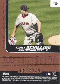 2006 Topps Co-Signers - Changing Faces Silver Bronze #DUO-B 6 Curt Schilling / Matt Clement Back