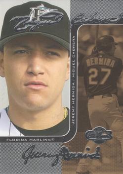 2006 Topps Co-Signers - Changing Faces Silver Gold #DUO-B 8 Miguel Cabrera / Jeremy Hermida Front