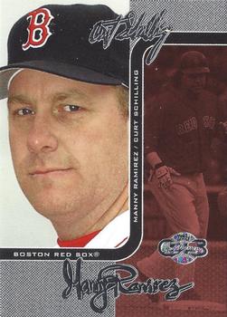 2006 Topps Co-Signers - Changing Faces Silver Red #DUO-C 6 Curt Schilling / Manny Ramirez Front