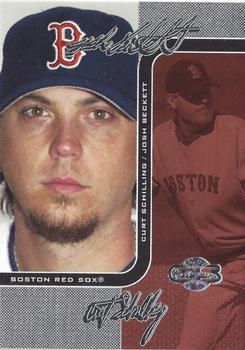 2006 Topps Co-Signers - Changing Faces Silver Red #DUO-A 35 Josh Beckett / Curt Schilling Front