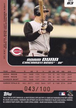2006 Topps Co-Signers - Changing Faces Silver Red #DUO-C 83 Adam Dunn / Ken Griffey Jr. Back