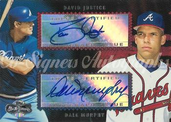 2006 Topps Co-Signers - Dual Autographs #CS-40 David Justice / Dale Murphy Front