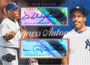 2006 Topps Co-Signers - Dual Autographs #CS-41 Dave Winfield / Gary Sheffield Front