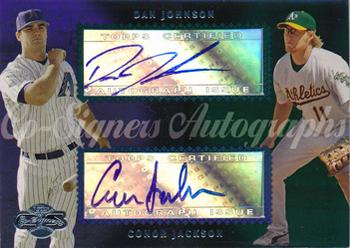 2006 Topps Co-Signers - Dual Autographs #CS-79 Dan Johnson / Conor Jackson Front