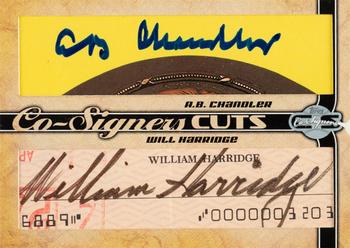 2006 Topps Co-Signers - Dual Cut Signatures #CUT-ABCWH A.B. Chandler / Will Harridge Front