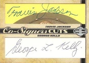 2006 Topps Co-Signers - Dual Cut Signatures #CUT-TJGK Travis Jackson / George Kelly Front