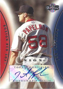 2006 Topps Co-Signers - Solo Sigs #SS-JP Jonathan Papelbon Front