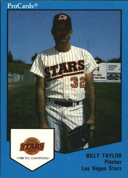 1989 ProCards Triple A #3 Billy Taylor Front