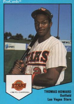 1989 ProCards Triple A #8 Thomas Howard Front