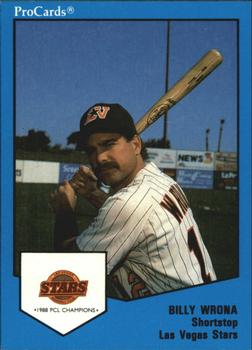 1989 ProCards Triple A #18 Billy Wrona Front
