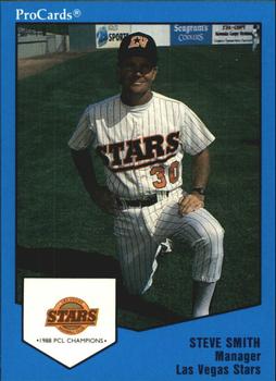1989 ProCards Triple A #25 Steve Smith Front