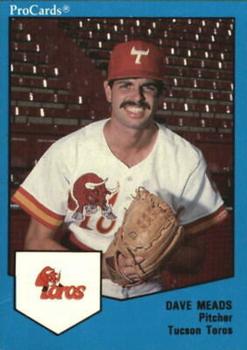 1989 ProCards Triple A #180 Dave Meads Front