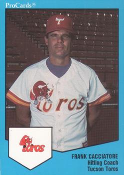 1989 ProCards Triple A #202 Frank Cacciatore Front