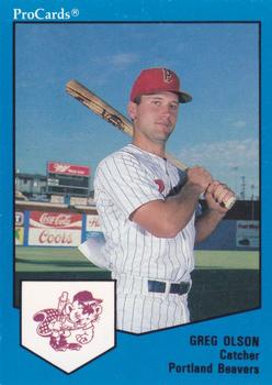 1989 ProCards Triple A #225 Greg Olson Front