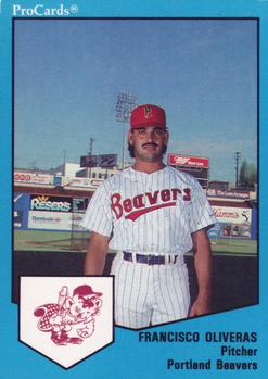 1989 ProCards Triple A #229 Francisco Oliveras Front