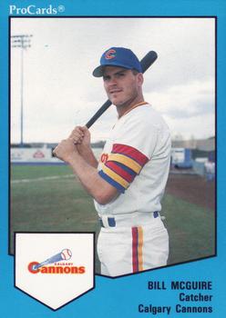 1989 ProCards Triple A #533 Bill McGuire Front