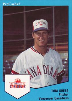 1989 ProCards Triple A #588 Tom Drees Front