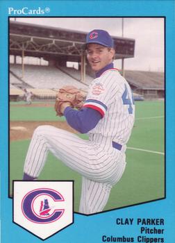 1989 ProCards Triple A #751 Clay Parker Front