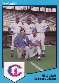 1989 ProCards Triple A #755 Ken Rowe / Bucky Dent / Champ Summers / Mike Heifferon / Gary Tuck Front