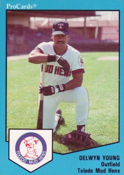 1989 ProCards Triple A #764 Delwyn Young Front