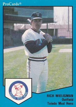 1989 ProCards Triple A #775 Rich Wieligman Front