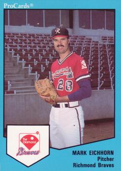 1989 ProCards Triple A #825 Mark Eichhorn Front