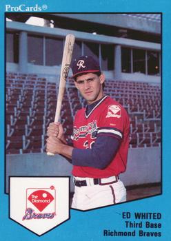 1989 ProCards Triple A #837 Ed Whited Front
