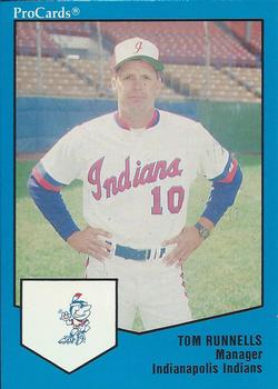 1989 ProCards Triple A #1220 Tom Runnells Front