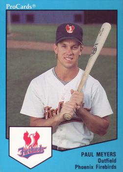 1989 ProCards Triple A #1490 Paul Meyers Front