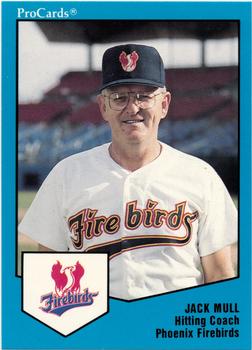 1989 ProCards Triple A #1503 Jack Mull Front
