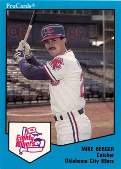 1989 ProCards Triple A #1515 Mike Berger Front