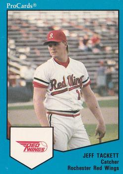 1989 ProCards Triple A #1645 Jeff Tackett Front
