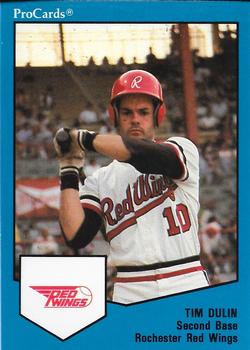 1989 ProCards Triple A #1646 Tim Dulin Front