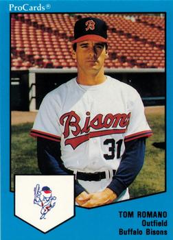 1989 ProCards Triple A #1670 Tom Romano Front