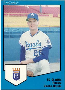1989 ProCards Triple A #1725 Ed Olwine Front