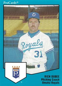 1989 ProCards Triple A #1739 Rich Dubee Front