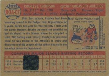 2006 Topps Heritage - Real One Autographs Red Ink #ROA-CT Charley Thompson Back