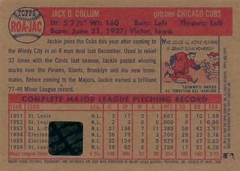 2006 Topps Heritage - Real One Autographs Red Ink #ROA-JAC Jackie Collum Back