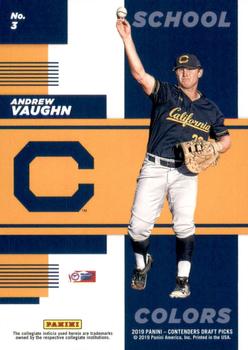 2019 Panini Contenders Draft Picks Collegiate - School Colors #3 Andrew Vaughn Back