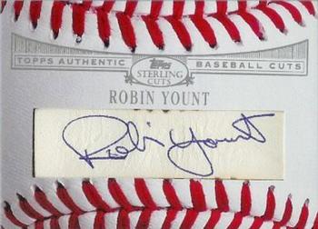 2006 Topps Sterling - Baseball Cut Signatures #BBCUT-RY Robin Yount Front